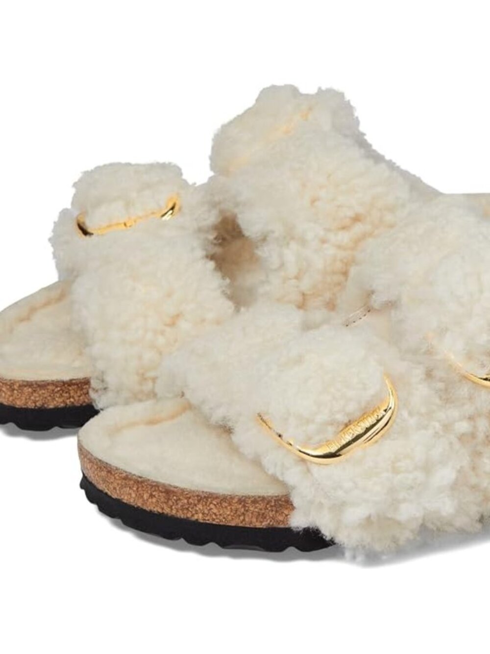 NEW Birkenstock Arizona Big Buckle Papillio Teddy Rivet  Eggshell 42 Womens 11